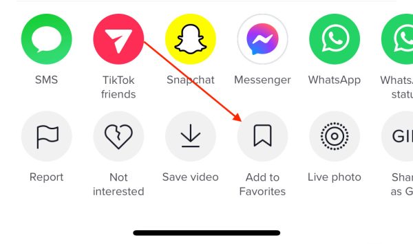Tap Add to Favorites