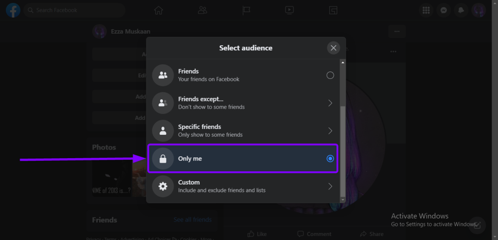 Change audience