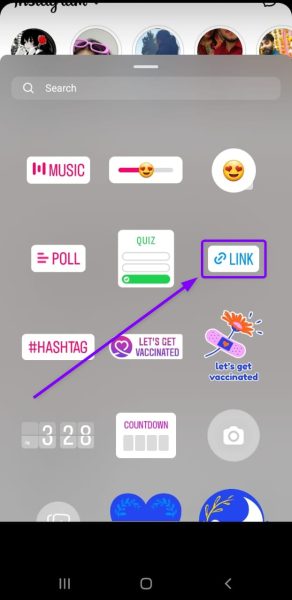 Link sticker