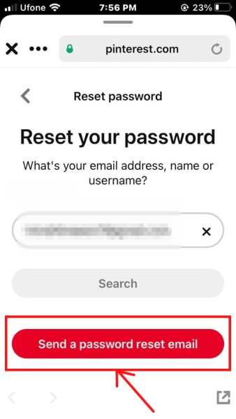 Find your Pinterest account