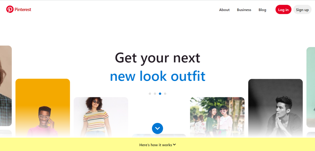 Log in to Pinterest