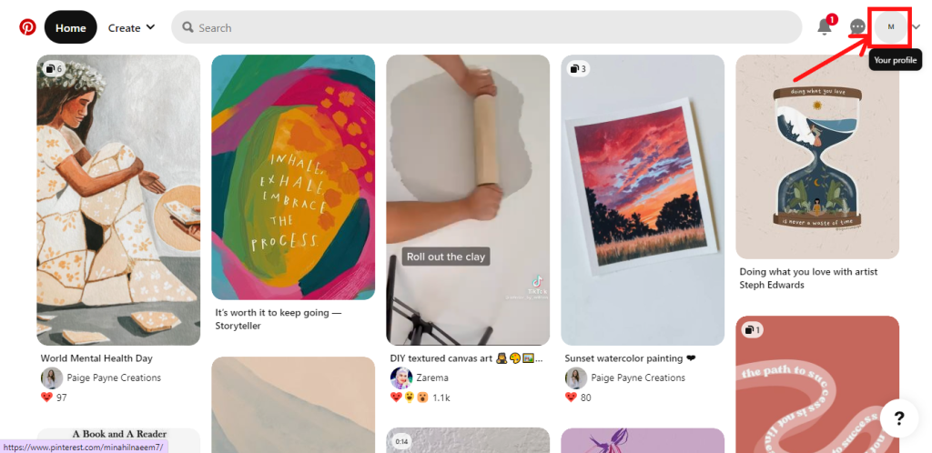 Profile page icon
