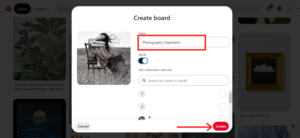Add Board details