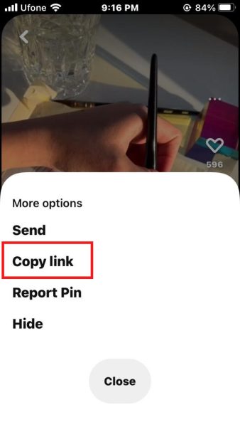 Copy video link