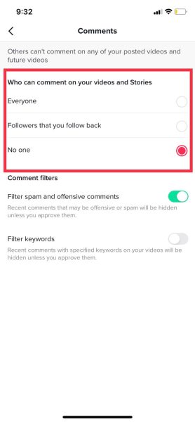 No one setting