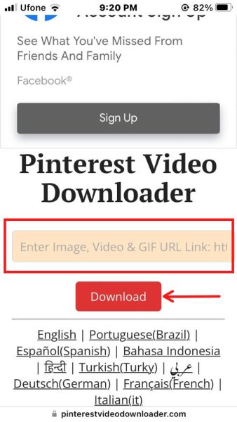 Pinterest Video Downloader