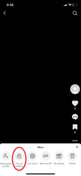 privacy settings