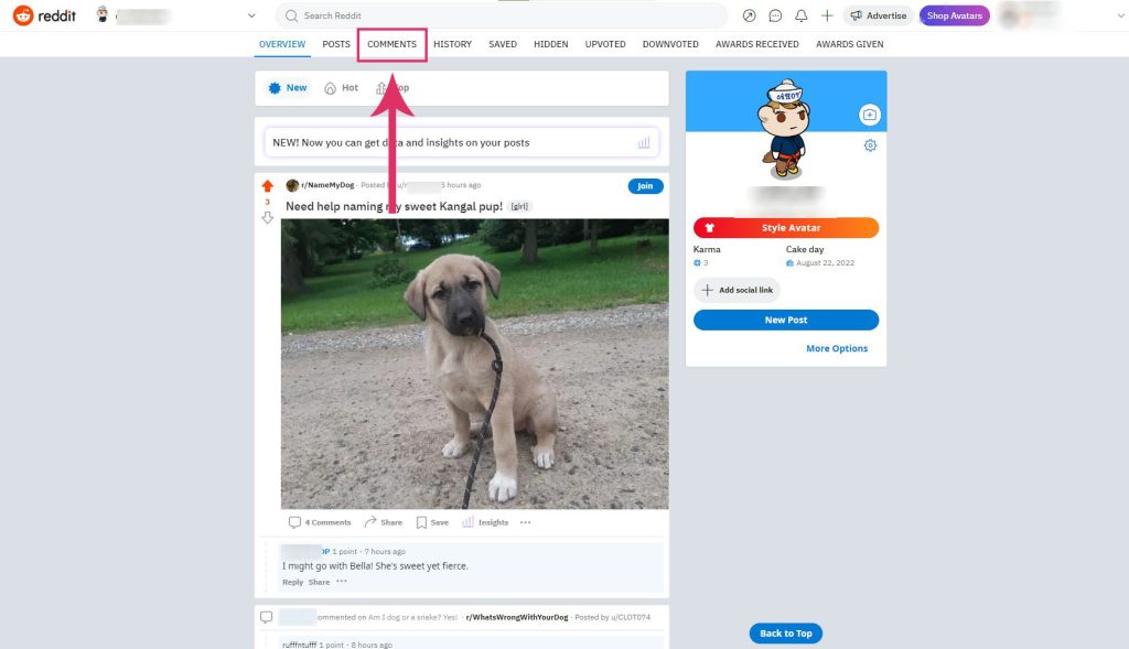 Comments on Profile